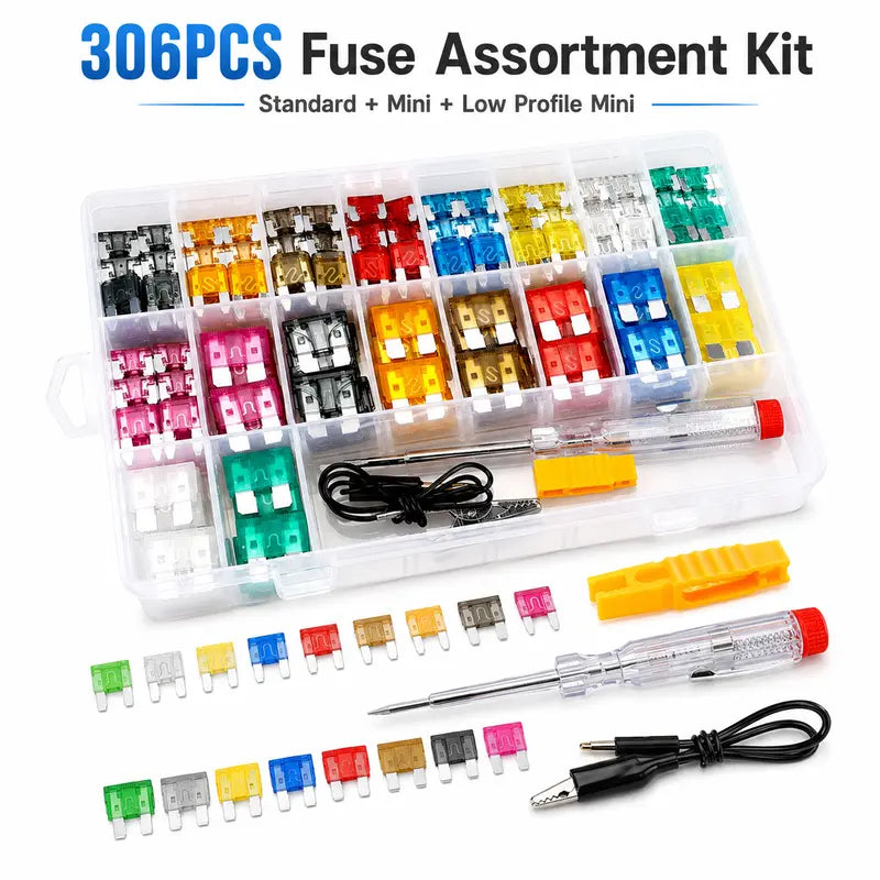 Automotive Blade Fuse Kit (180/306 Pcs)
