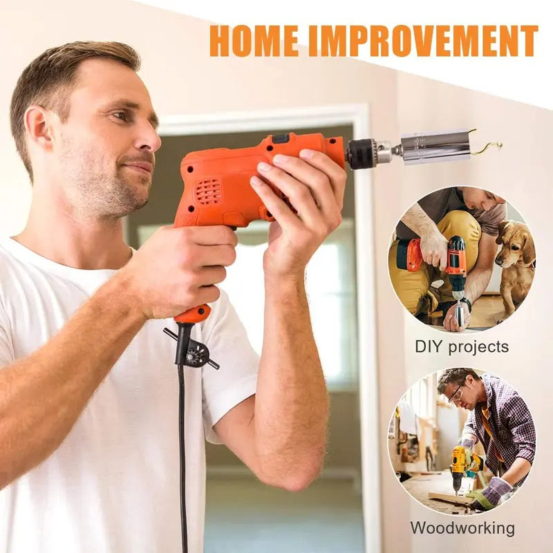Universal Grip Socket Set with Power Drill Adapter
