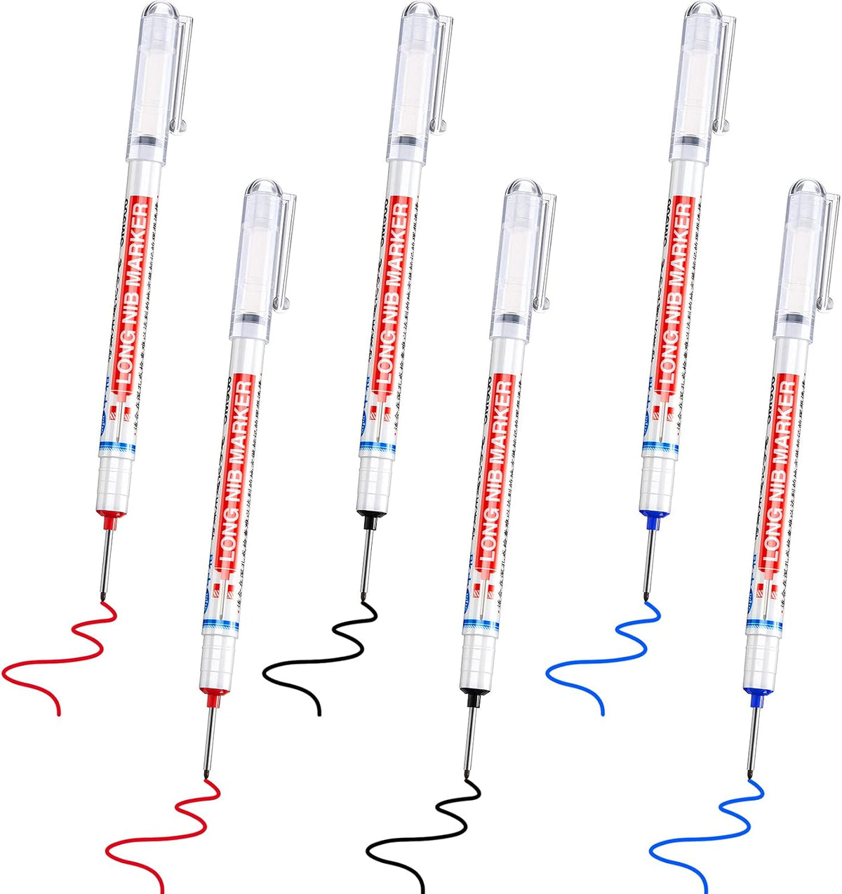 Long Handled Markers with 1.5mm Long Nibs for Deep Hole Marking