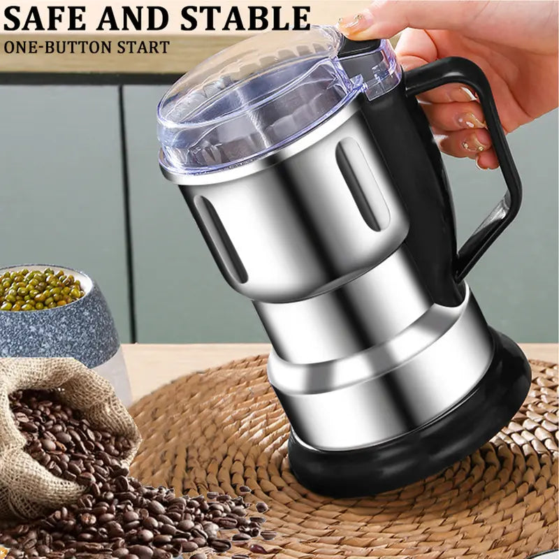 Multi-Function Stainless Steel Coffee & Grain Grinder