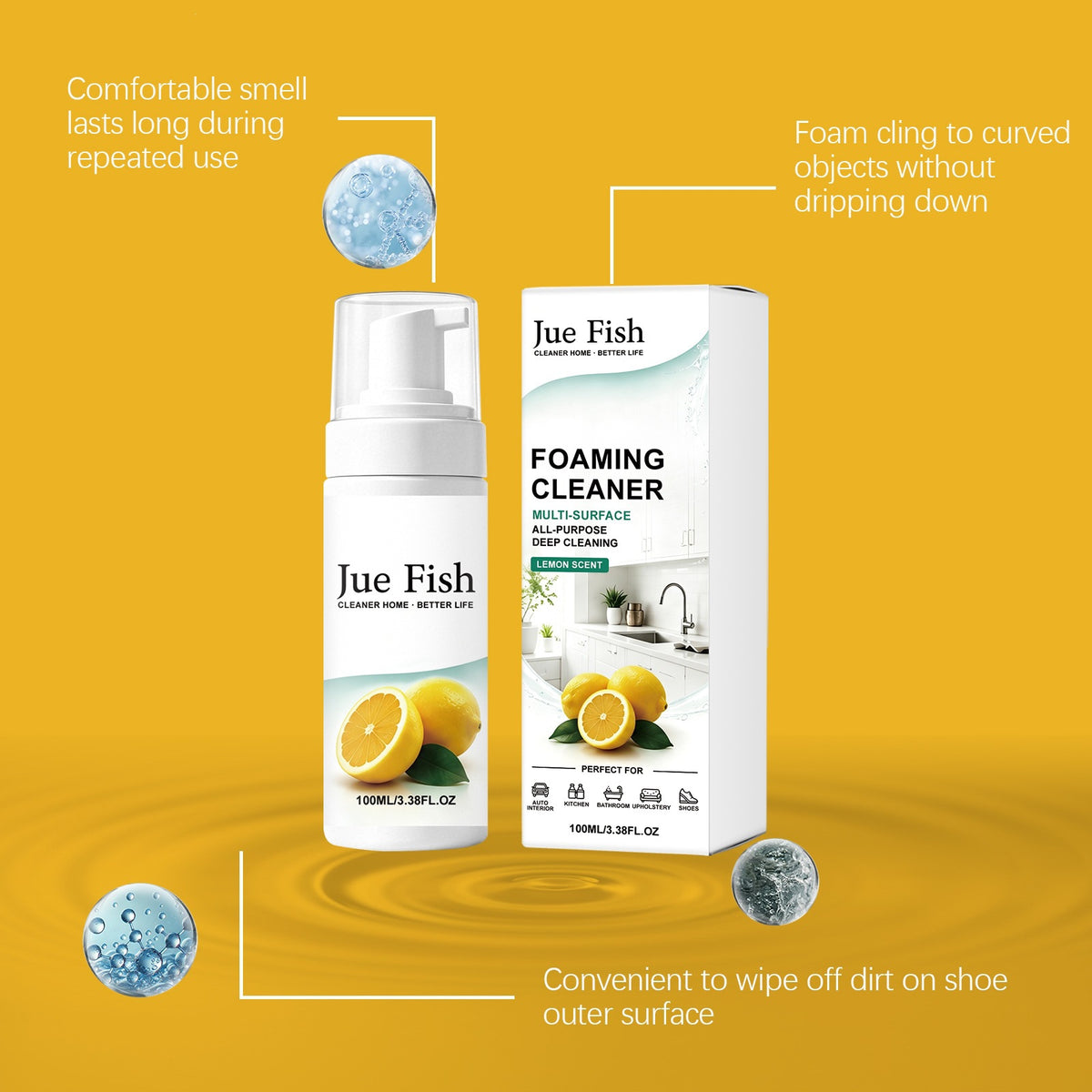Multi-Purpose Heavy-Duty Kitchen Foam Cleanser