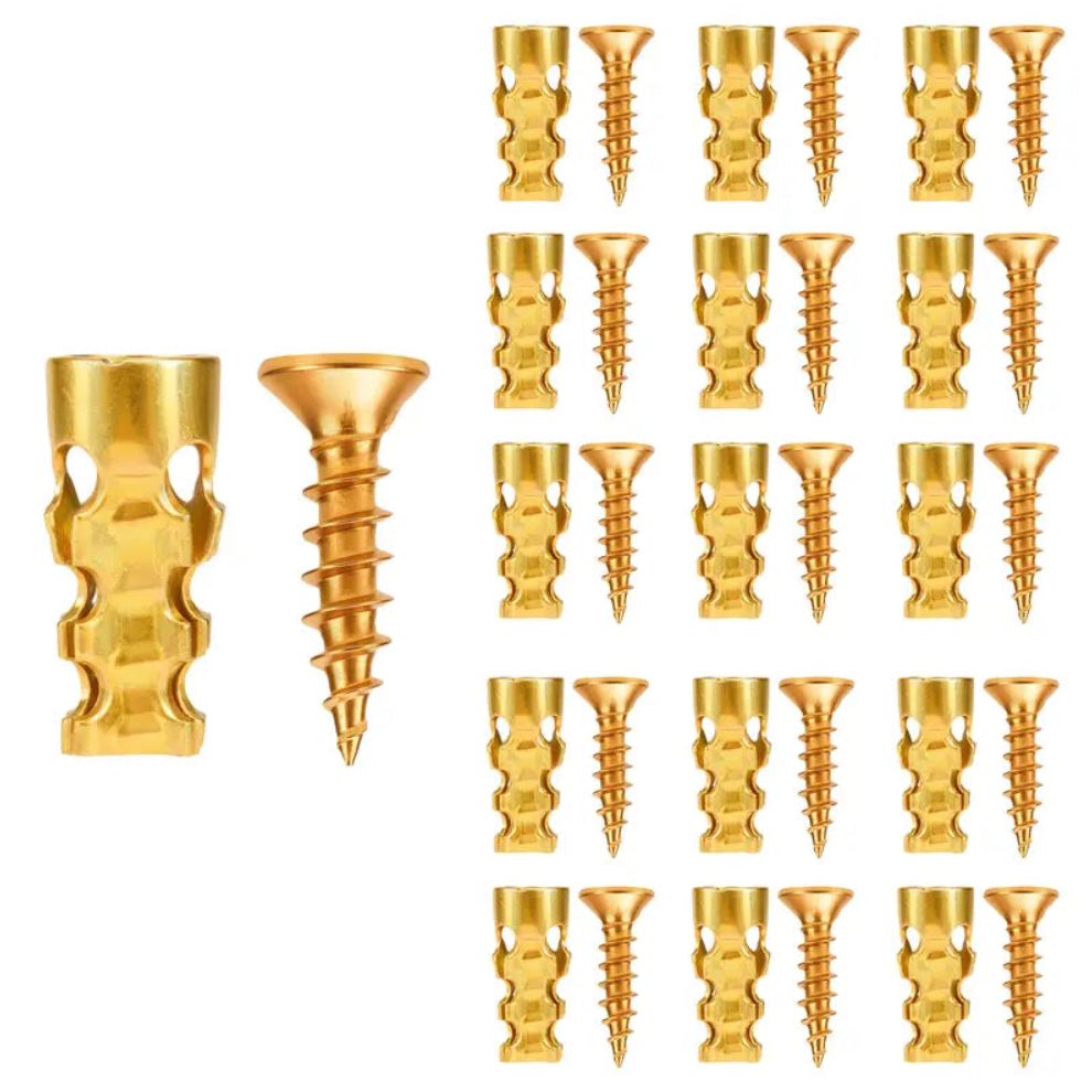 6×14mm Door Hinge Repair Screws & Expansion Anchors – 30/60 Pack