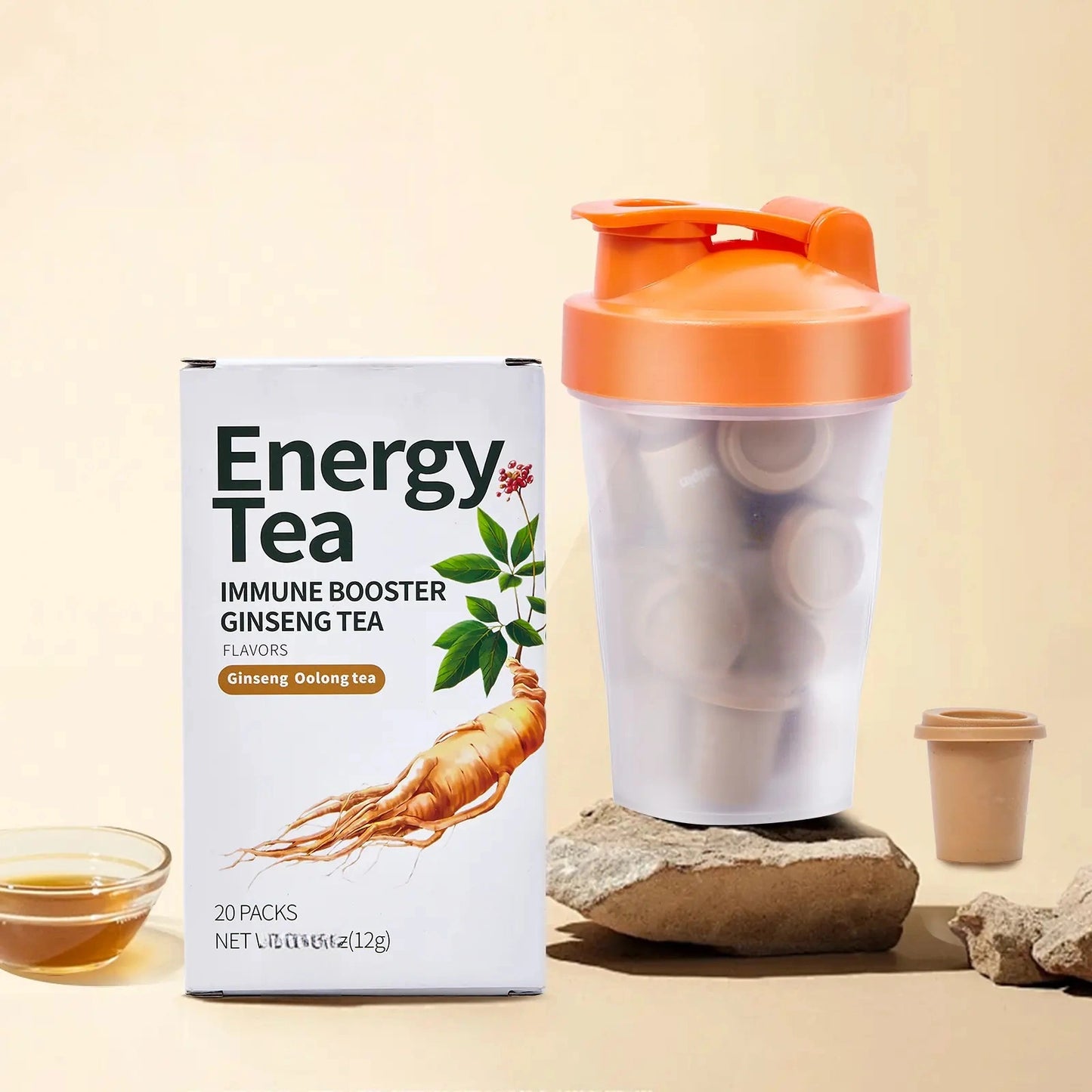 Freeze-Dried Ginseng Energy Tea