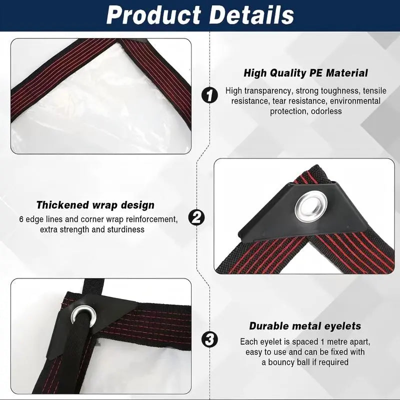 Heavy-Duty Clear Waterproof Tarps