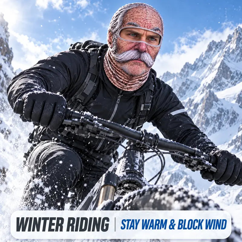 Funny Old Man Face Balaclava Mask