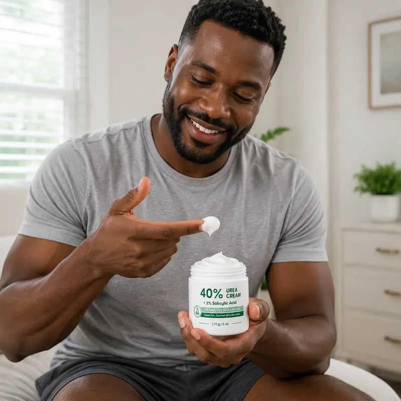Urea Cream 40 Percent for Feet, Maximum Strength, 6 oz Foot Cream for Dry