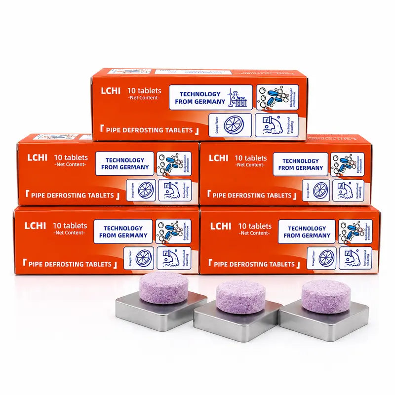 Multi-Use Pipe Cleaner Tablets for Drains, Washers & Septic