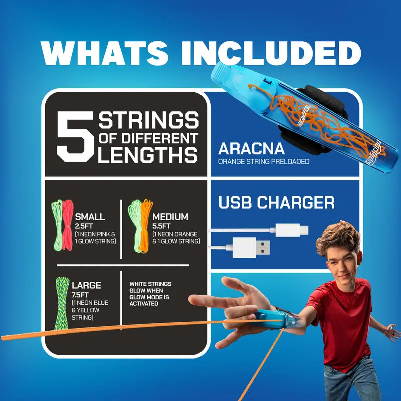 Aracna Rechargeable String Launcher Toy