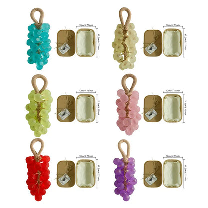 Handmade Transparent Gemstone Grape Soap Cluster