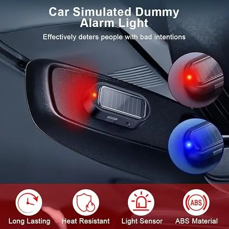 Solar Powered Fake Car Alarm Light
