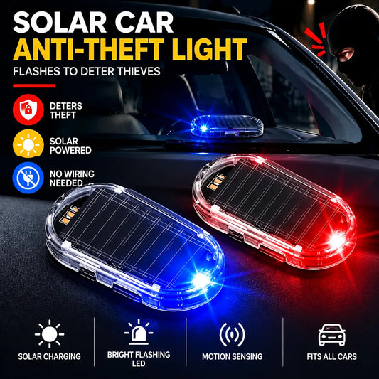 Solar Powered Fake Car Alarm Light