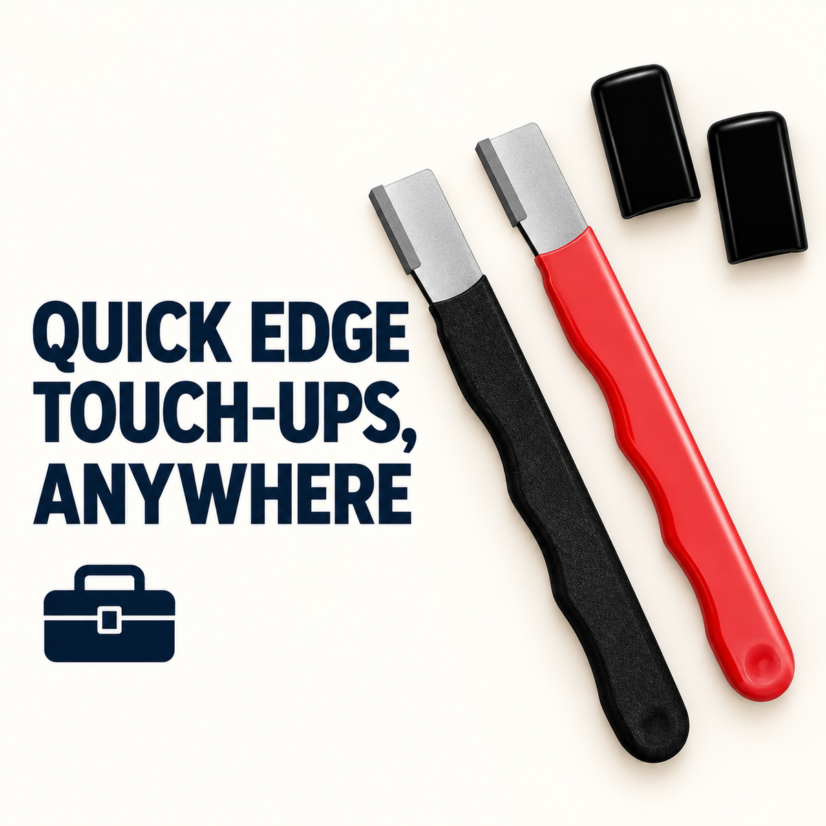 Compact sharpeners for quick edge touch-ups