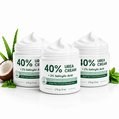 Urea Cream 40 Percent for Feet, Maximum Strength, 6 oz Foot Cream for Dry