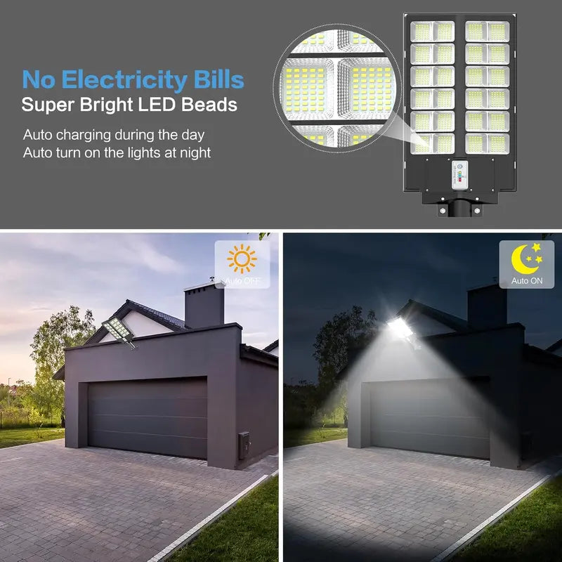 Solar Street Light Outdoor 3 Modes LED Motion Sensor Security Wall Lamp for Garden Yard Porch Decor