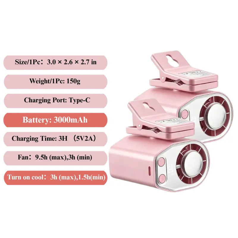 Semiconductor Cooling Car Fan with 100-Speed Control
