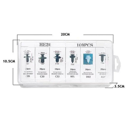 Piece Universal Automotive Expansion Clip Set