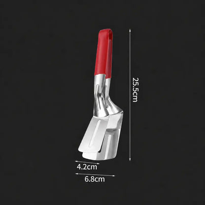 Multi-Functional Stainless Steel Steak Spatula Clamp, Kitchen Cooking Tongs for Fried Steak