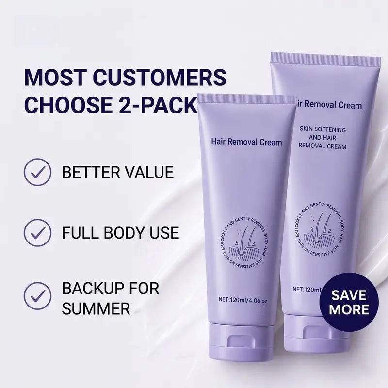 Gentle Hair Removal Cream for Sensitive Skin