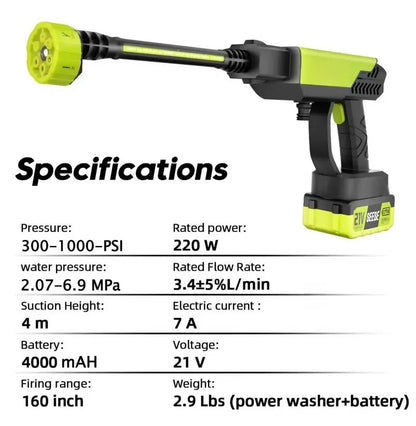 Cordless Pressure Washer and Single Port Charger Base