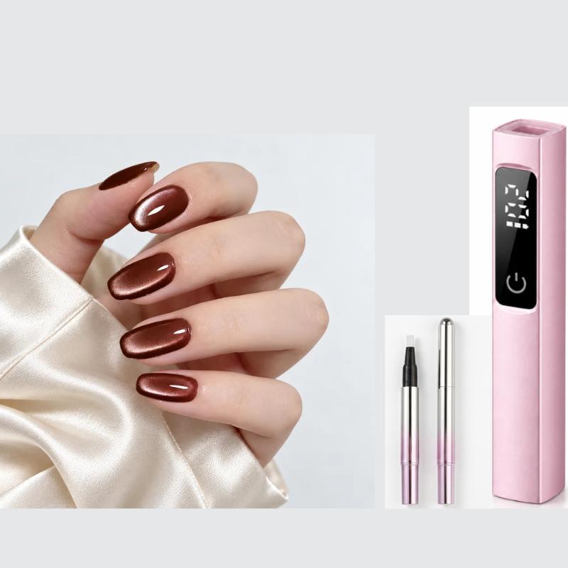 Magnetic 2-in-1 Cat Eye Nail Art Brush Pen