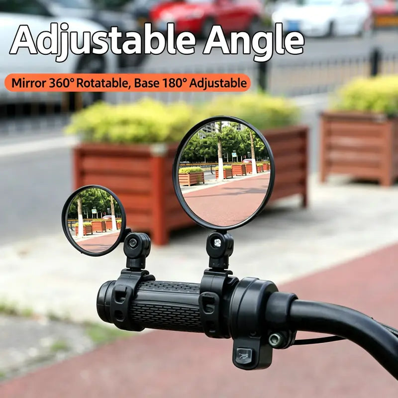 Universal Adjustable Bike Rear View Mirror Set (2 Pcs)