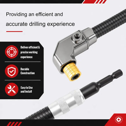 Right Angle Drill Attachment, 360° Swivel