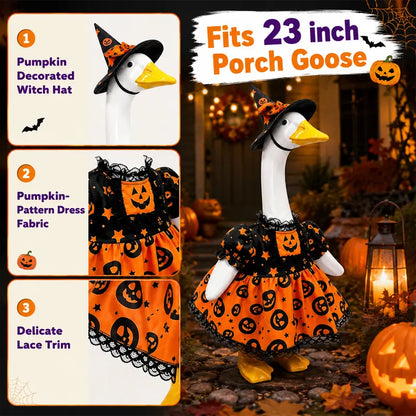 Halloween Porch Goose Costumes Set