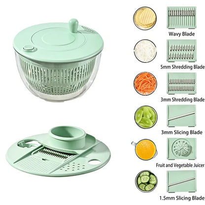 🥗 5.3-Quart Multi-Function Salad Spinner & Food Prep Bowl