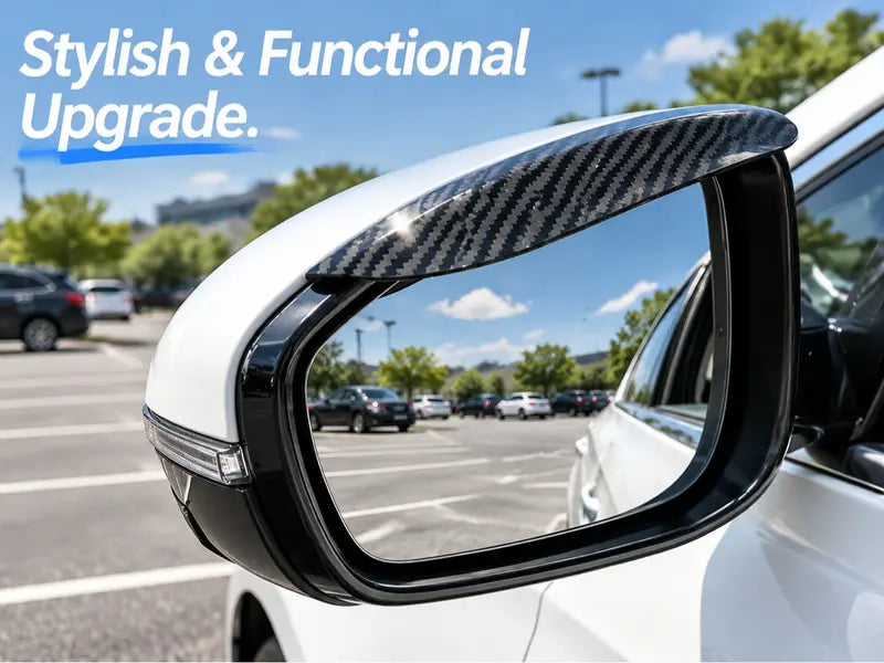Waterproof Carbon Fiber Auto Exterior Side Mirror Rain Guards