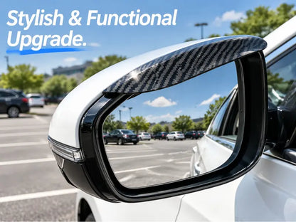 Waterproof Carbon Fiber Auto Exterior Side Mirror Rain Guards