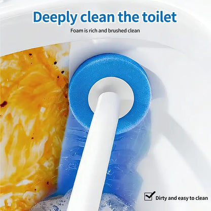 Disposable Toilet Brush Kit with Refills