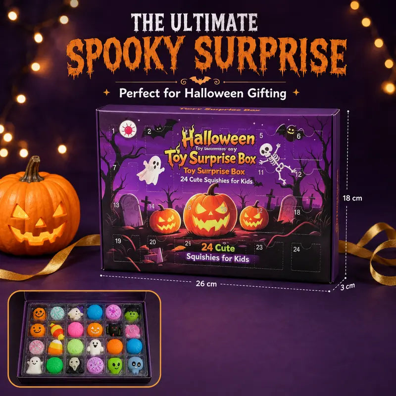 24-Piece Halloween Squishy Countdown Surprise Box