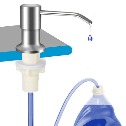 Brushed Nickel Sink Soap Dispenser