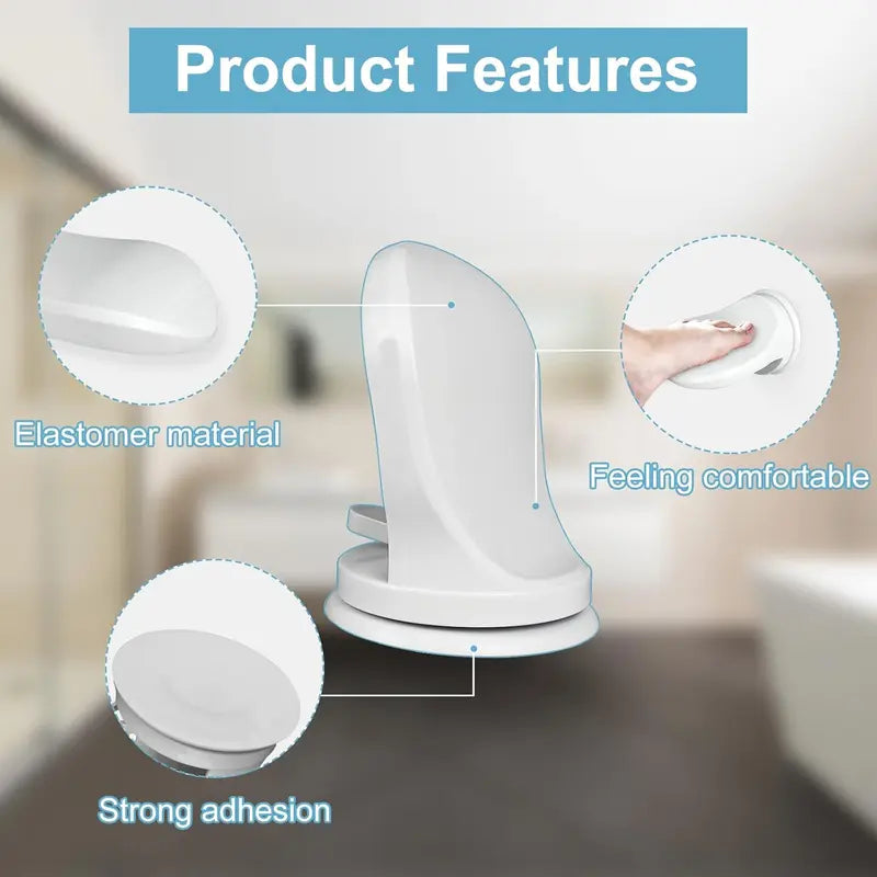 Adjustable Suction-Cup Shower Foot Rest