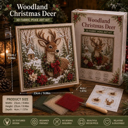 3D Christmas Poke Art Kit – DIY Holiday Wall Hanging Decoration