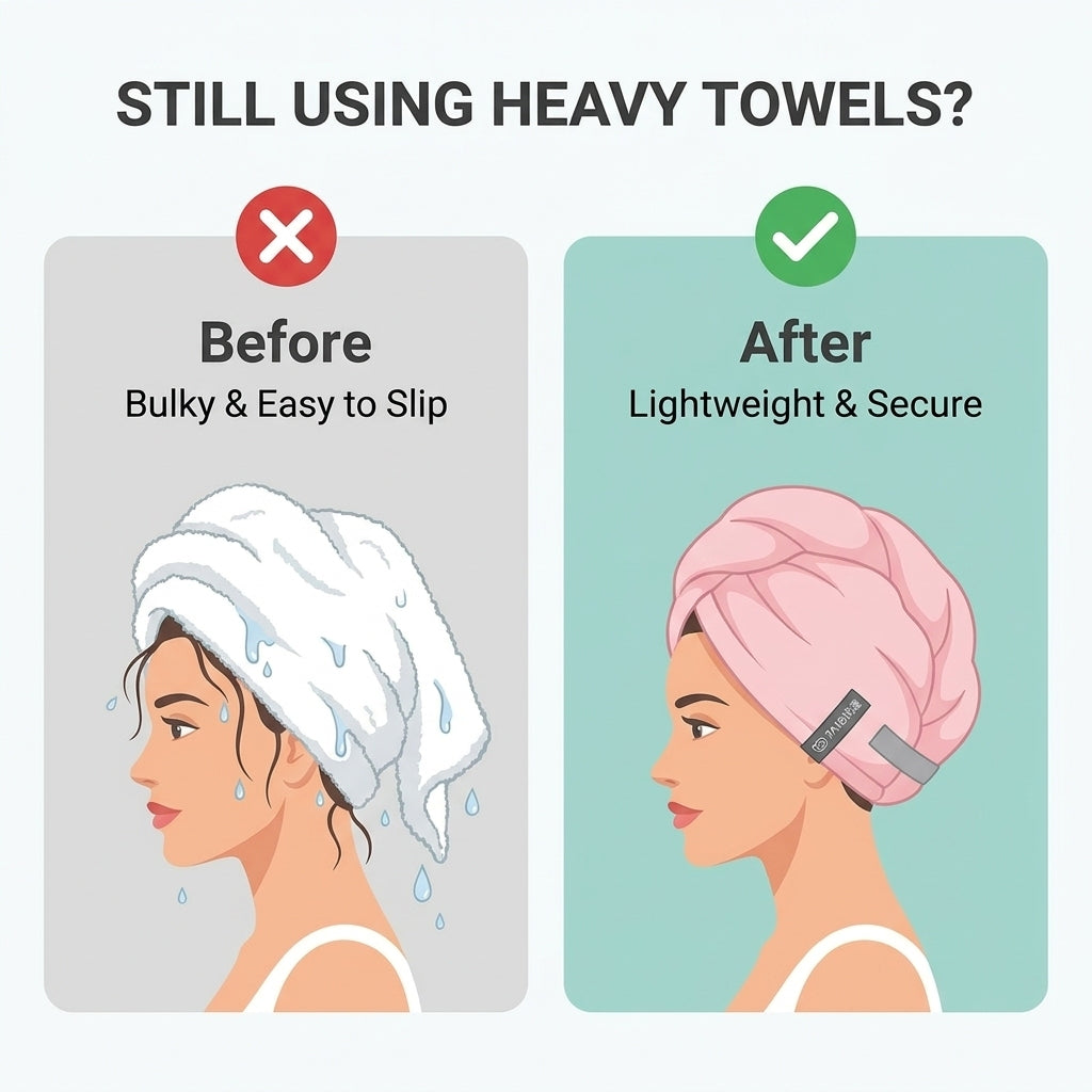 Microfiber Quick-Dry Hair Towel Wrap
