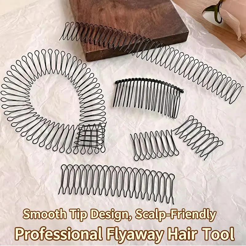 Stretchable U-Shape Hair Finishing Combs (3-Piece Set)
