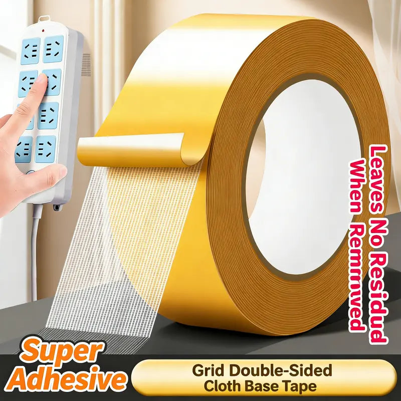 Heavy-Duty Double-Sided Duct Tape, Strong Adhesive, Waterproof