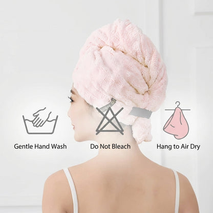 Microfiber Quick-Dry Hair Towel Wrap