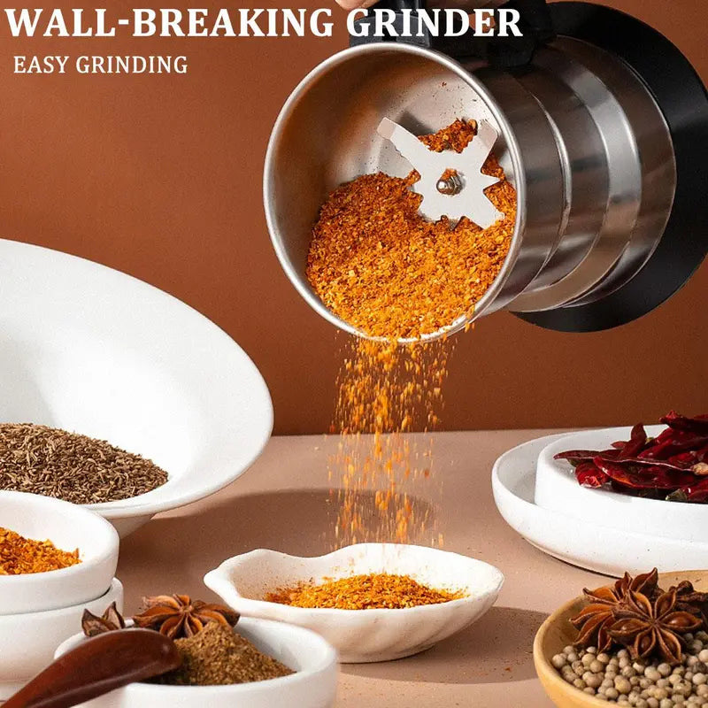 Multi-Function Stainless Steel Coffee & Grain Grinder