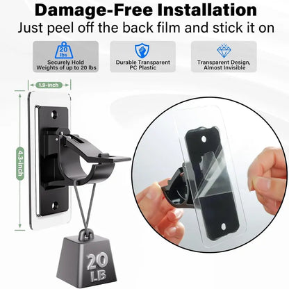 6-Pack No-Drill Curtain Rod Brackets
