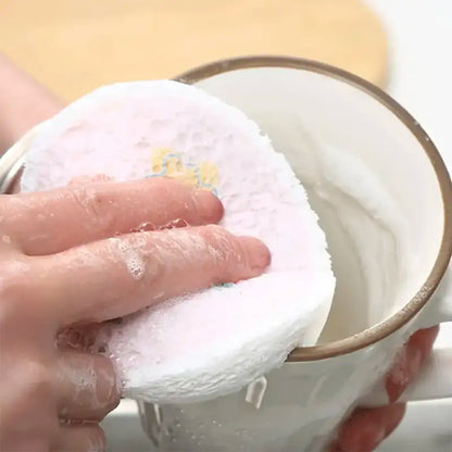 Premium Dual-Action Kitchen Sponge - Scratch-Free Dish Scrubber & High-Absorbency Cleaning Sponge