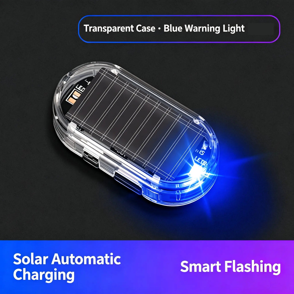Solar Powered Fake Car Alarm Light