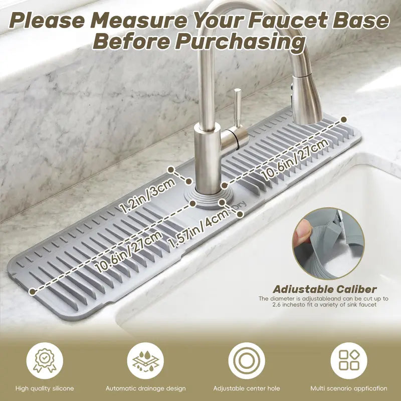 Silicone Faucet Splash Guard Mat