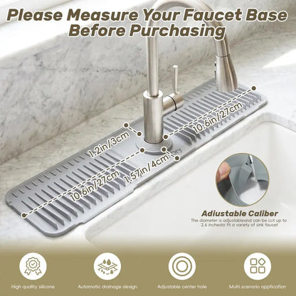 Silicone Faucet Splash Guard Mat
