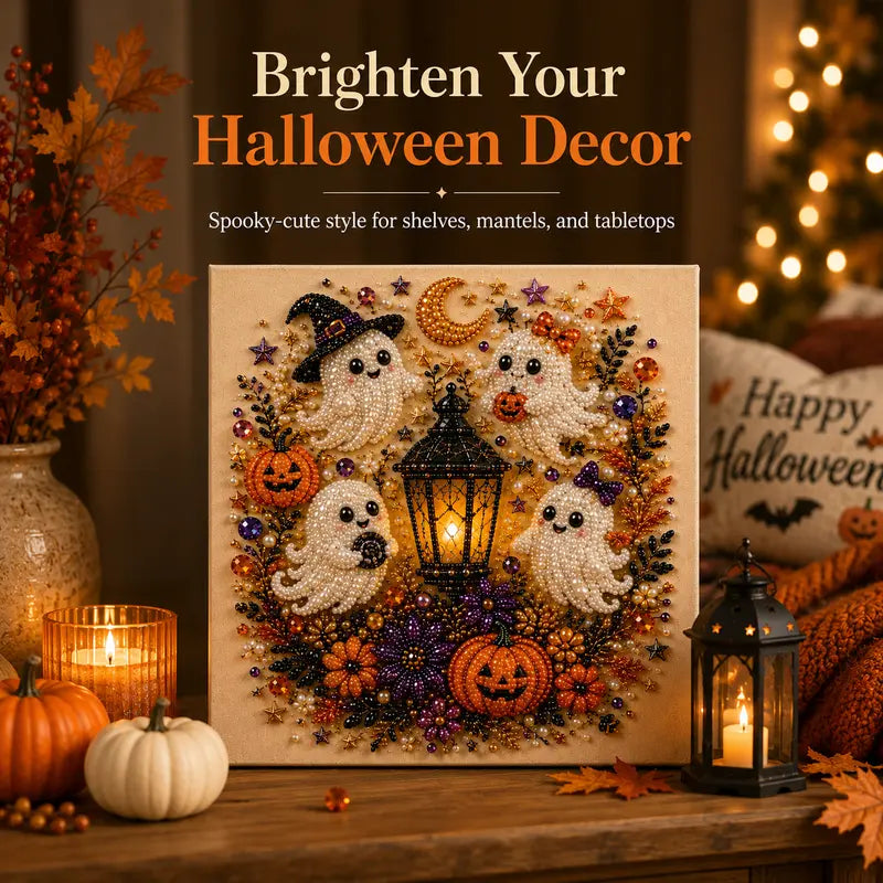 Spooky Cute Ghost 3D Diamond Painting Kit