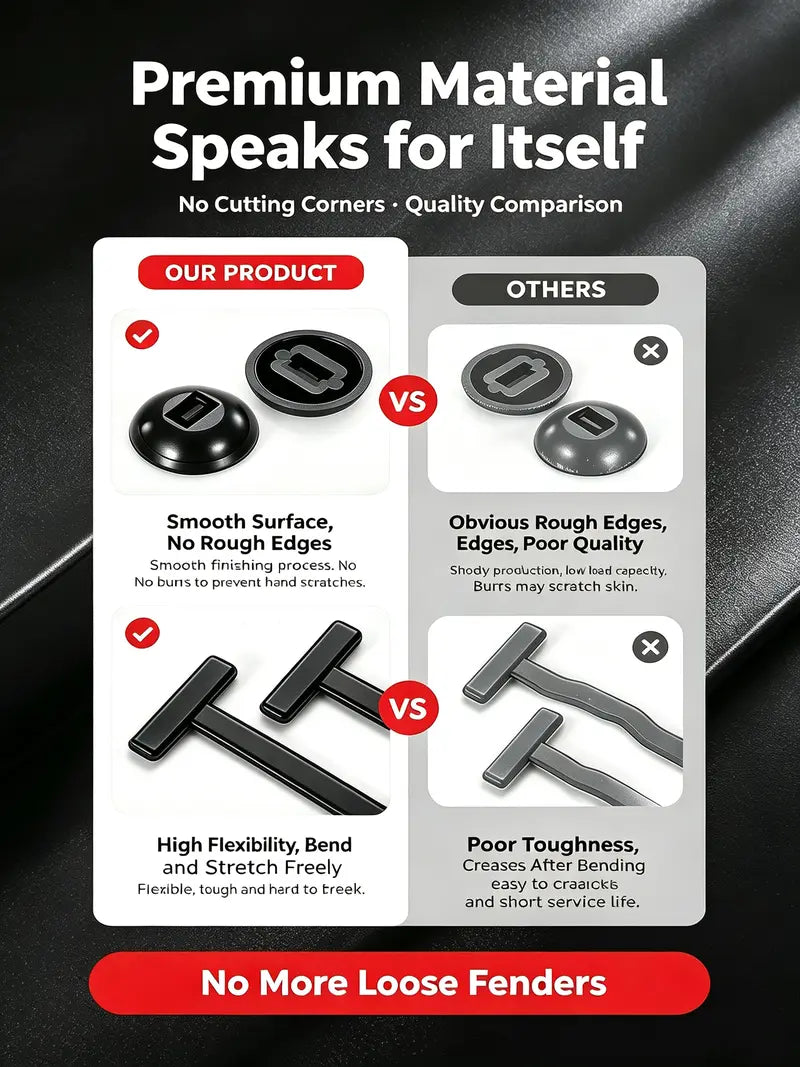 Piece Universal Nylon Cable-Tie Mounting Buckle Set