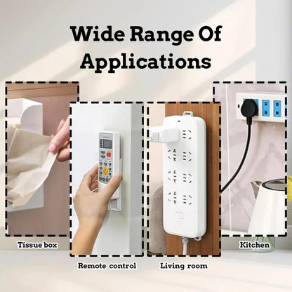10PCS Self Adhesive Punch-Free Power Strip Holder