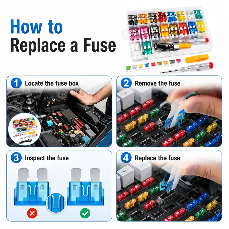 Automotive Blade Fuse Kit (180/306 Pcs)