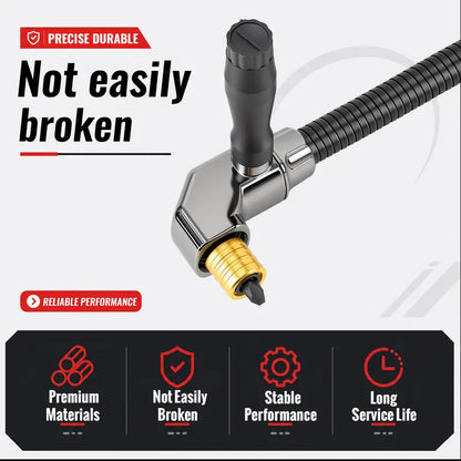 Right Angle Drill Attachment, 360° Swivel